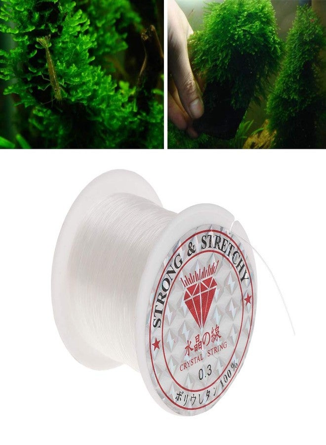 Zaagot Clear Wire FT Invisible Hanging Line Strong Crystal String for Aquarium Moss Binding Fish for Floating Decoratio Crystal Line - Image 2